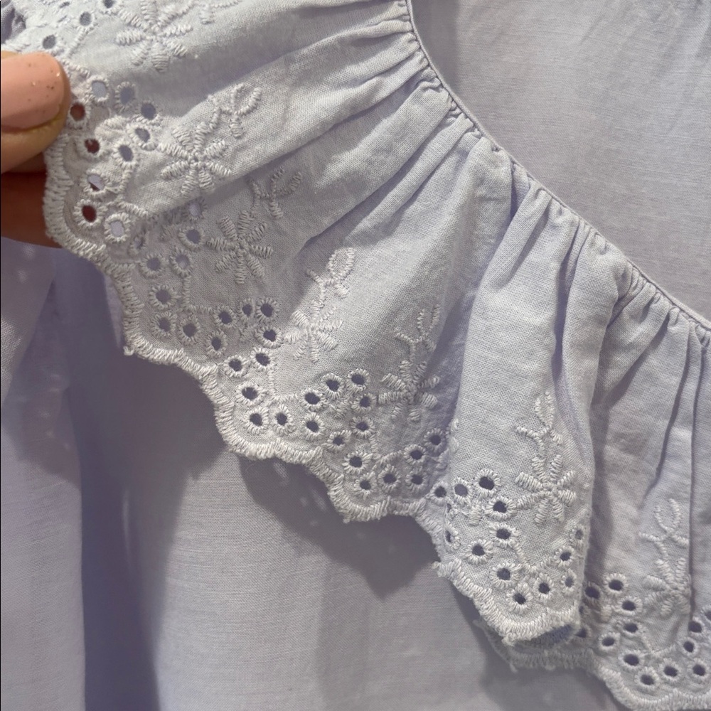 J.Crew Ruffle collar blouse - Picture 6 of 11